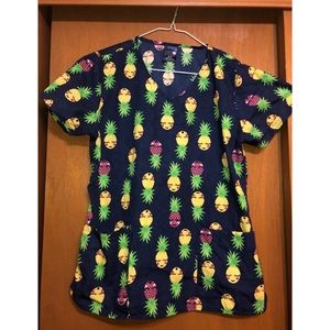 Pineapple scrub top
